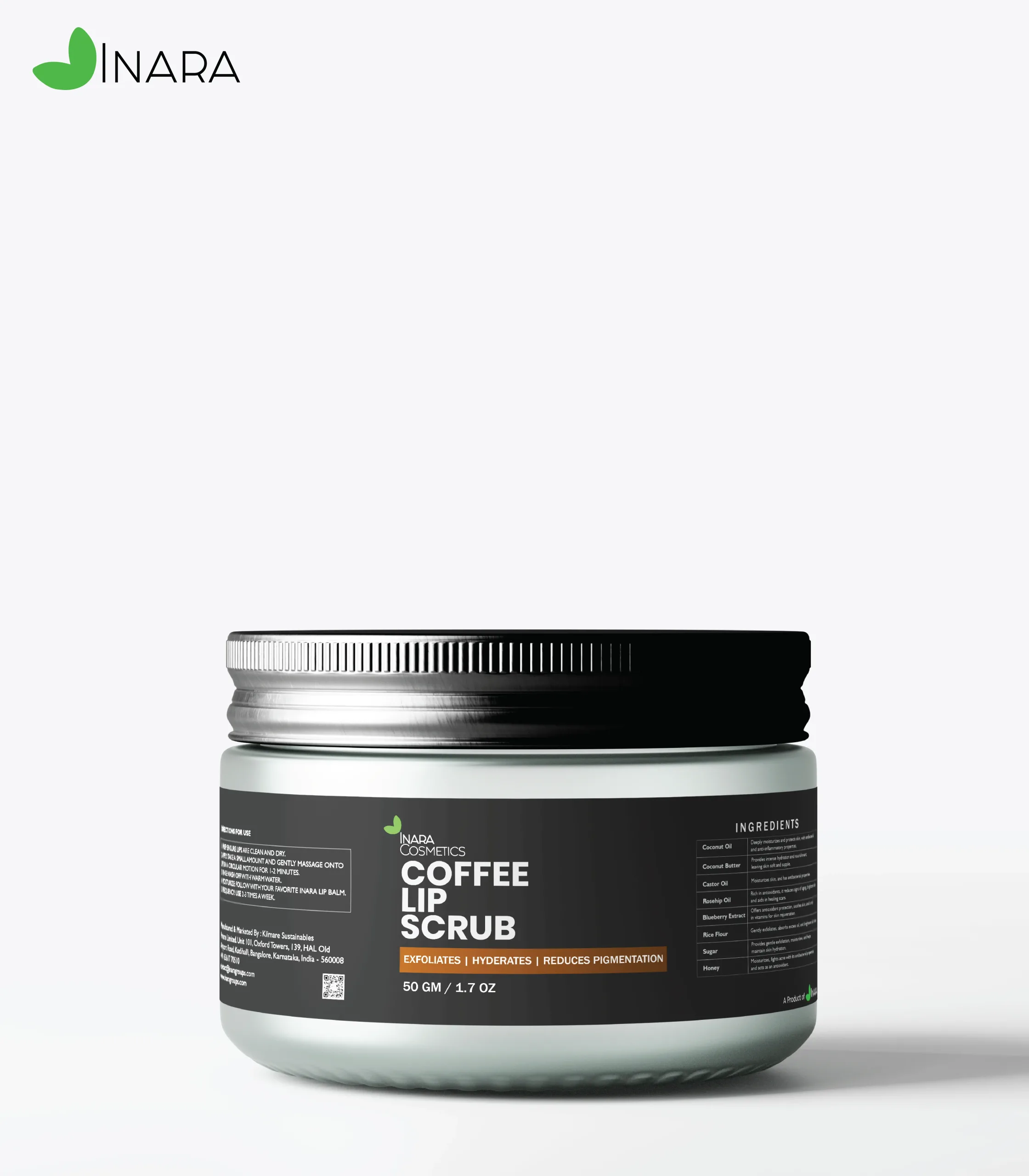 Inara Coffee Lip Scrub@3x Coffee Lip Scrub - Image 1